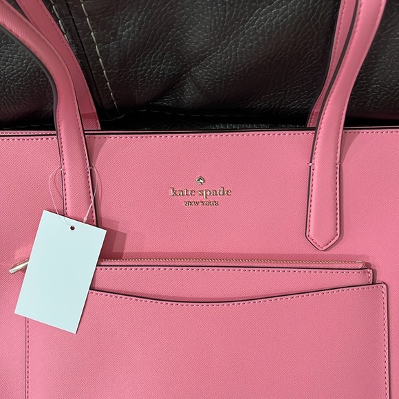 Kate spade blossom pink tote with matching wallet - Picture 2 of 13
